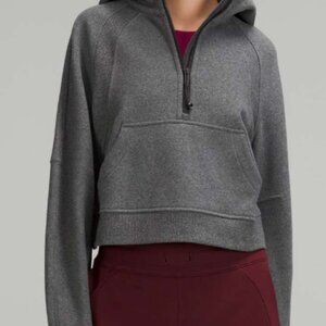35. Lululemon Scuba Oversized Half-Zip Hoodie Heathered Speckled Black